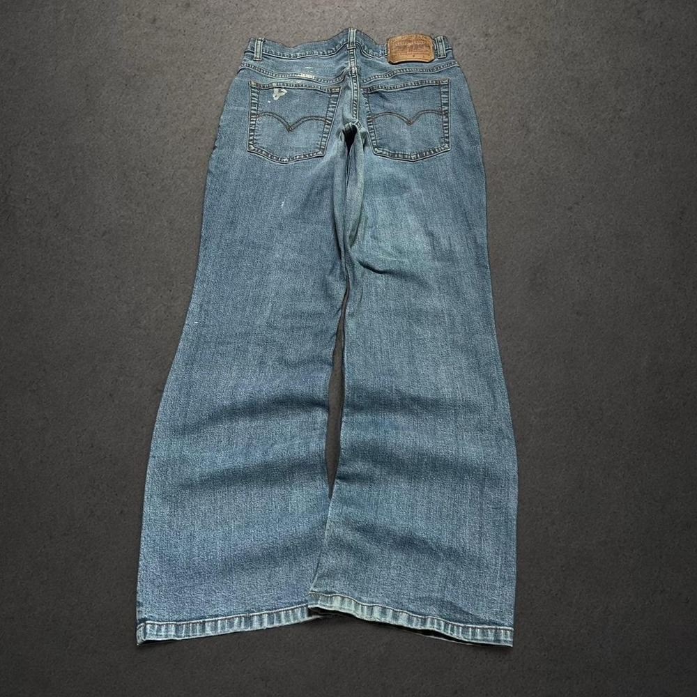 Y2K 2000s Levi's Faded Blue Western Grunge Denim Jeans
